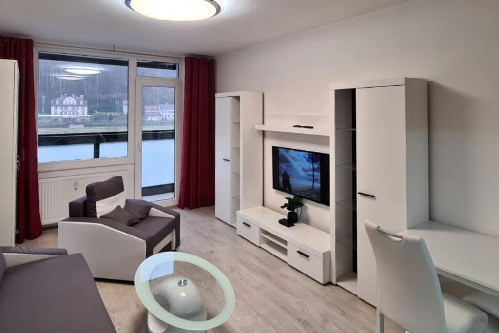 Utulny Apartman V Centru, S Krasnym Vyhledem Decin Buitenkant foto